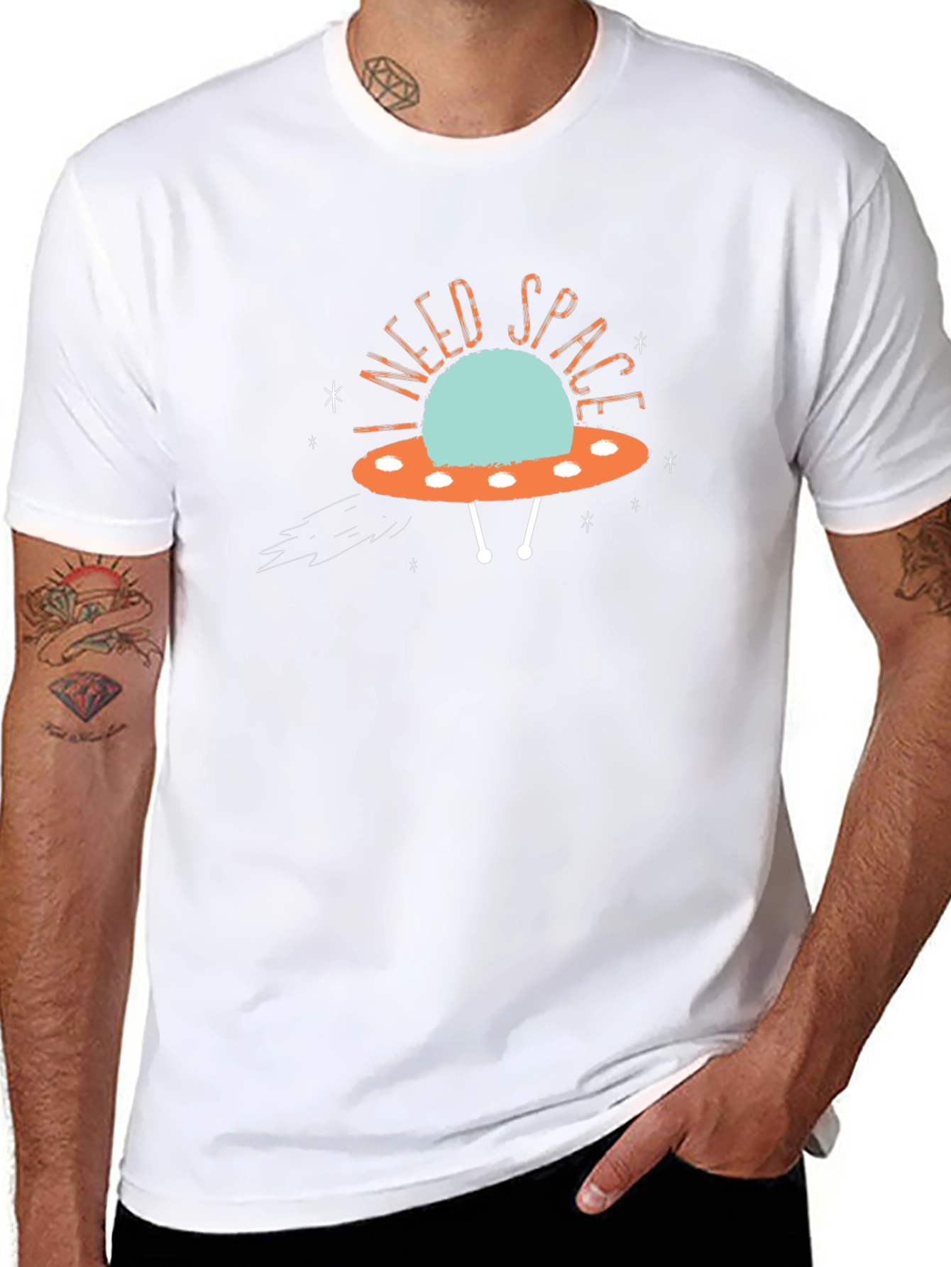 I Need Space UFO Graphic Tee