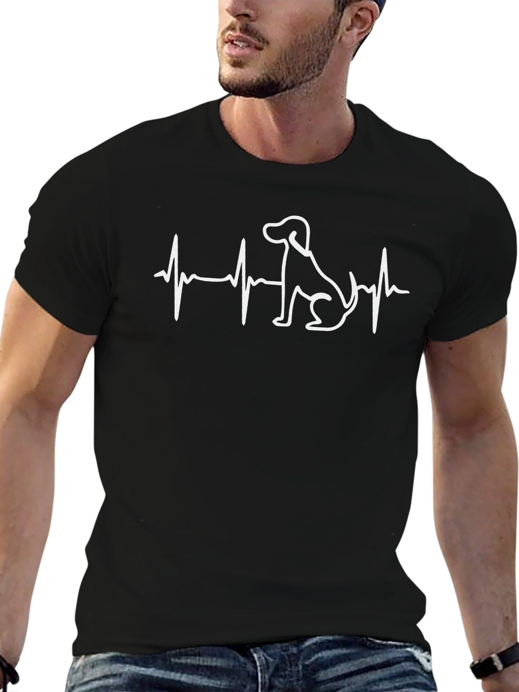 Dog Heartbeat T-Shirt - Pet Lover Tee