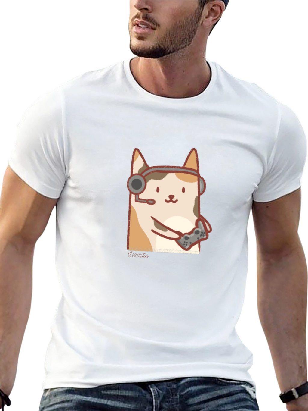Gamer Cat T-Shirt - Playful Style