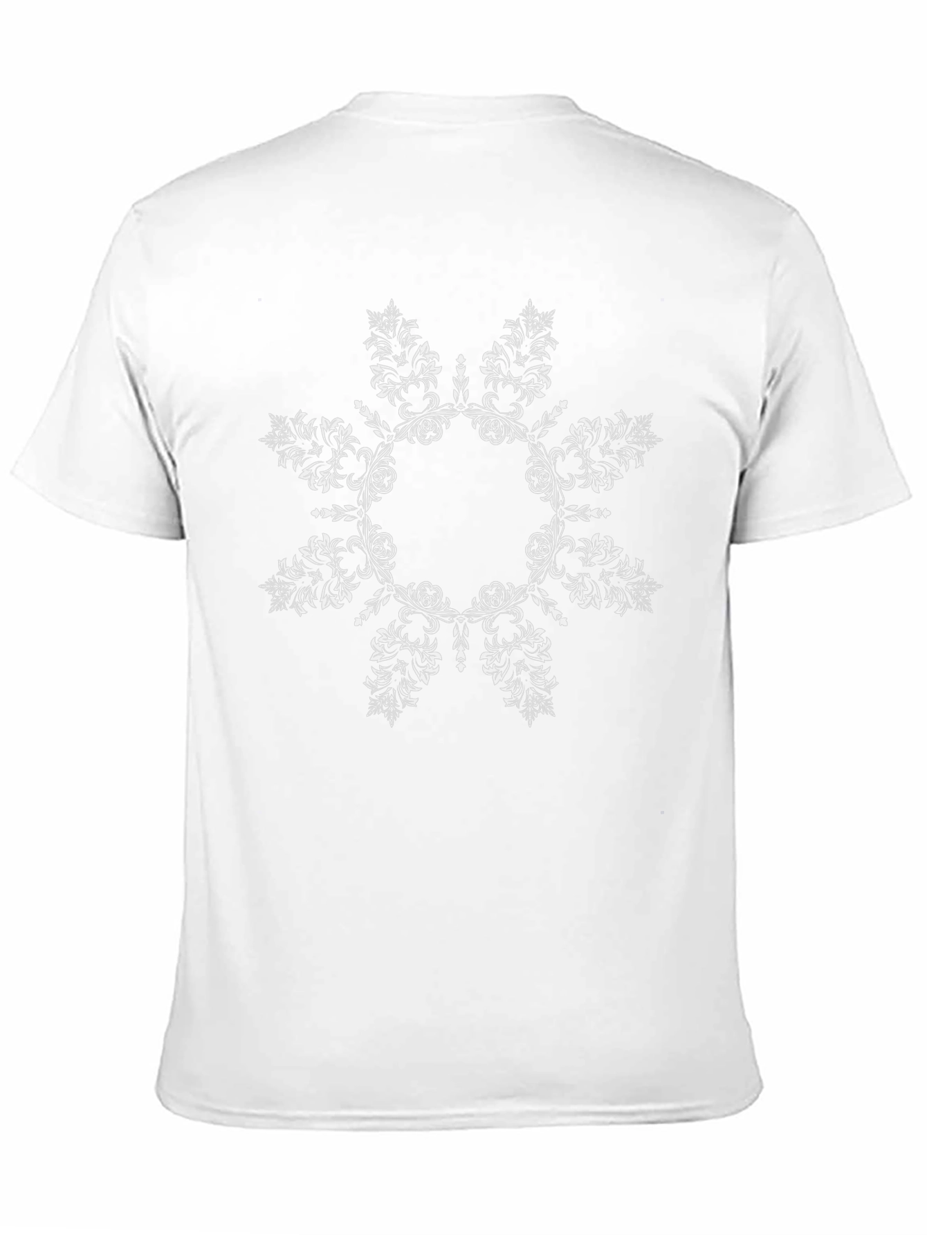 Floral Mandala Graphic Black Tee