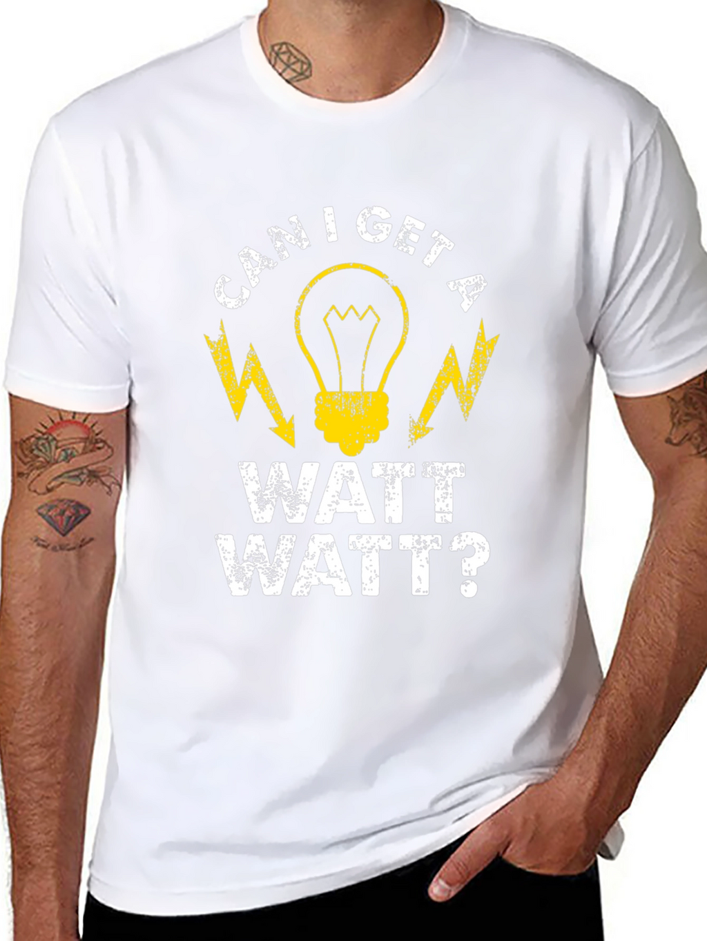 Can I Get a Watt Watt Funny Electrician T-Shirt