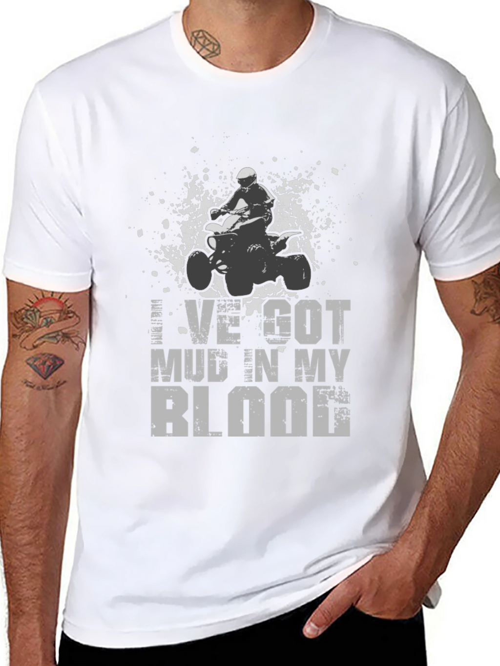 Mud in My Blood ATV Rider T-Shirt