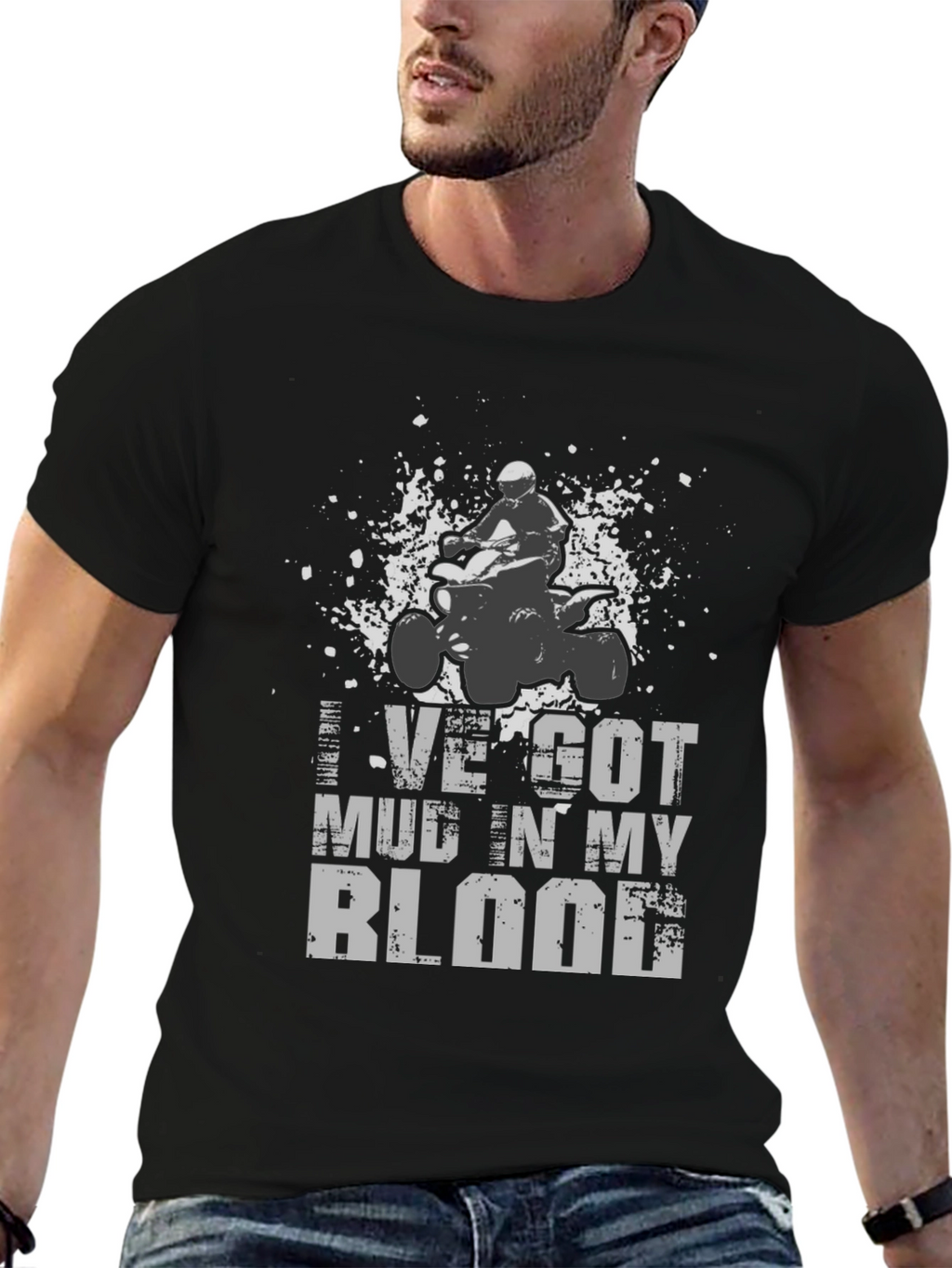 Mud in My Blood ATV Rider T-Shirt