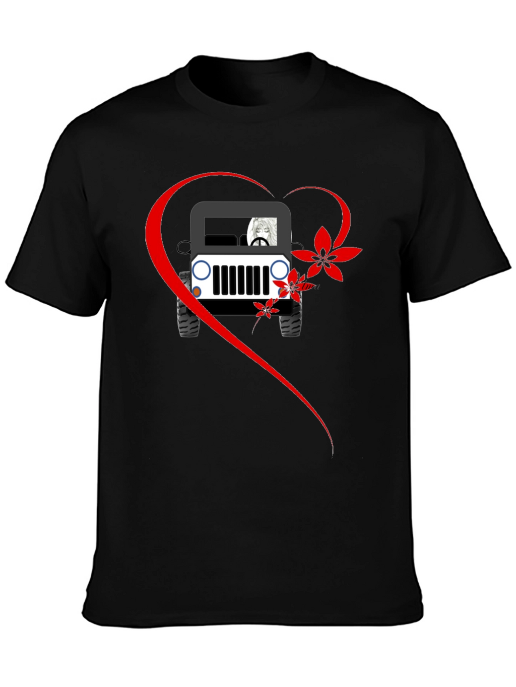Jeep Lovers Graphic T-Shirt - Casual Black Tee