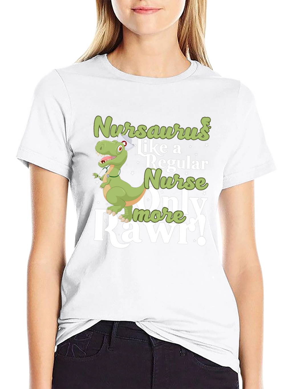 Nursaurus Nurse T-Shirt - Rawr!