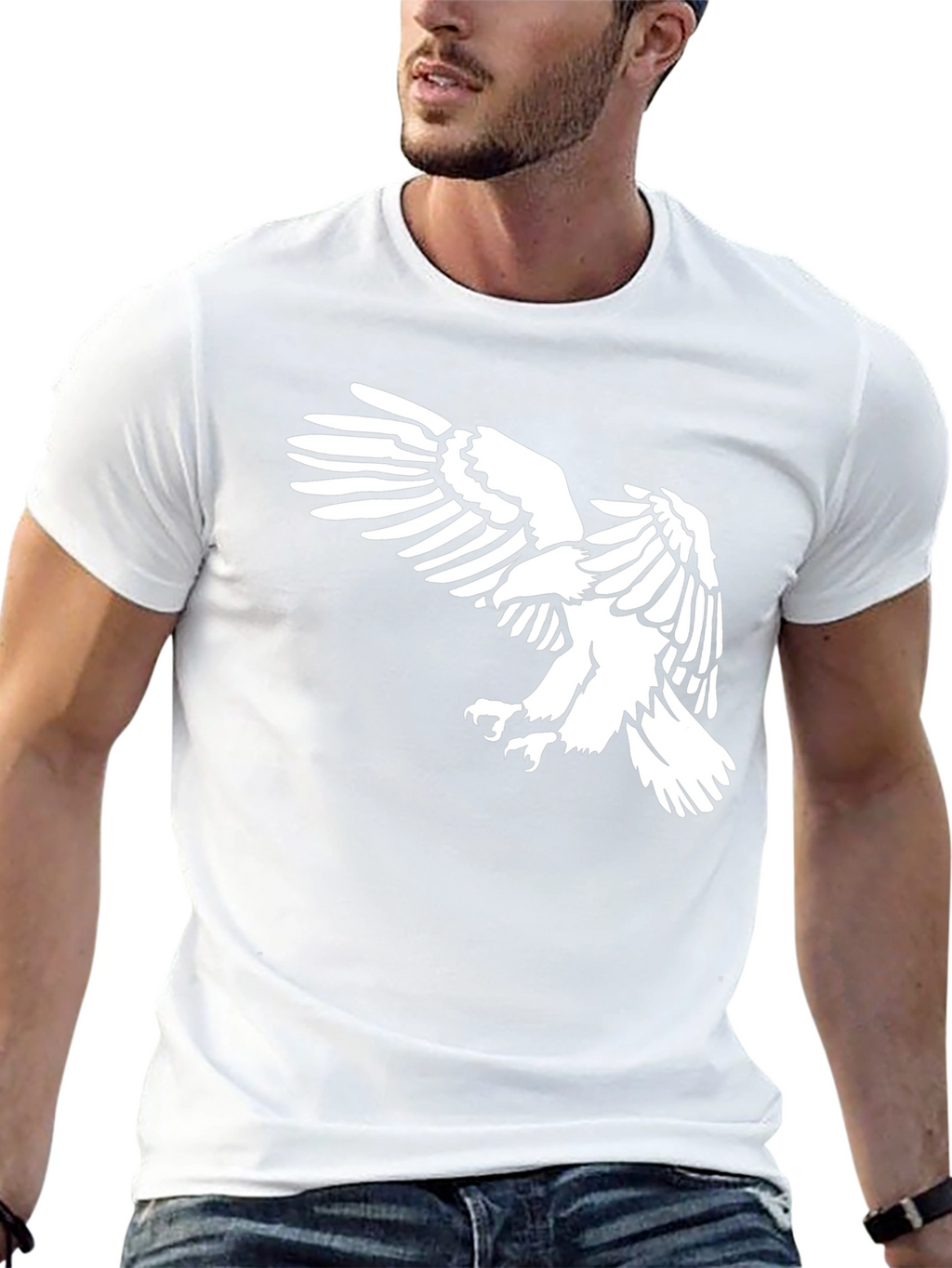 Black Eagle Graphic Tee - Mens Stylish T-Shirt