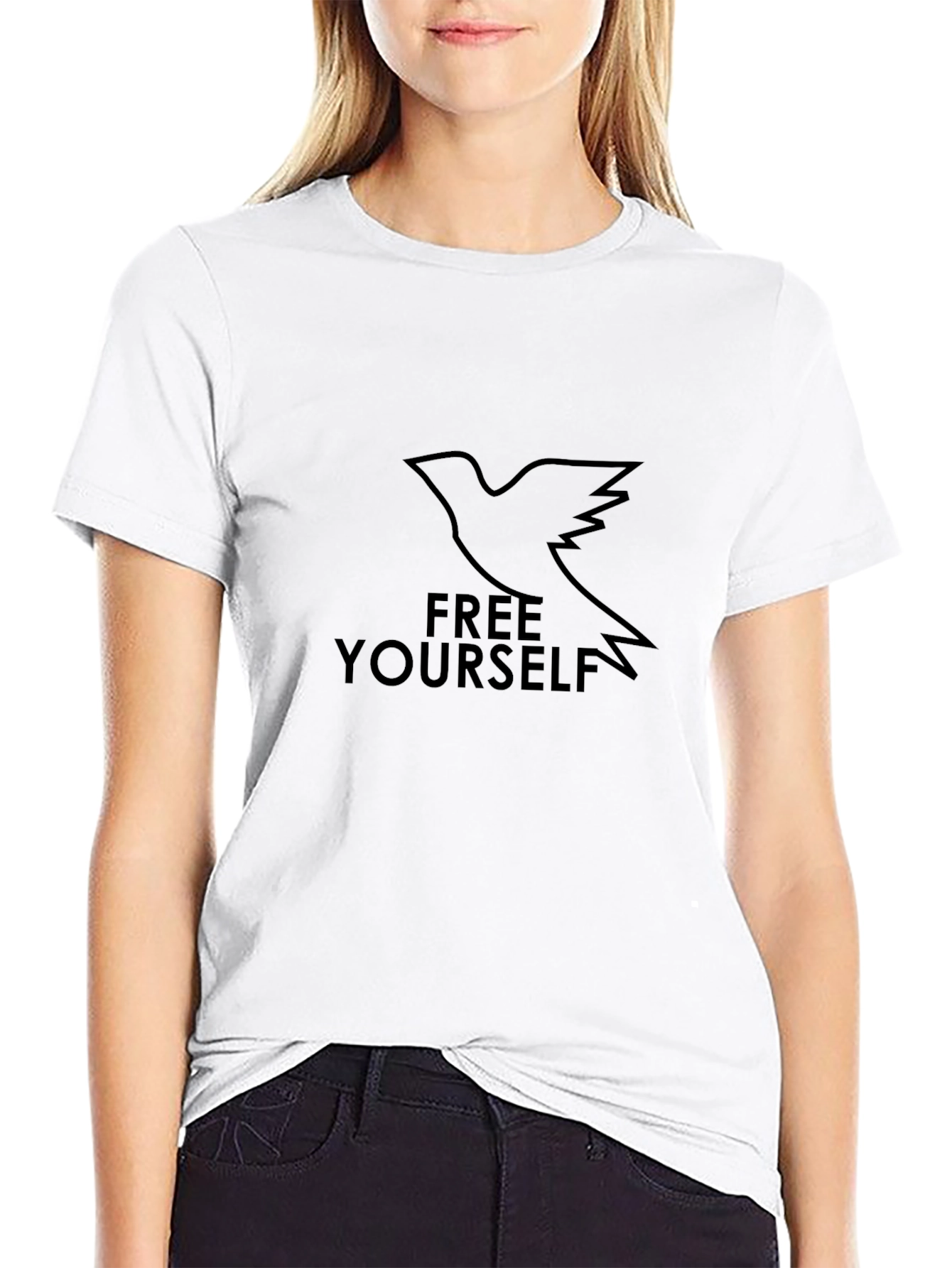 Free Yourself Graphic Black T-Shirt