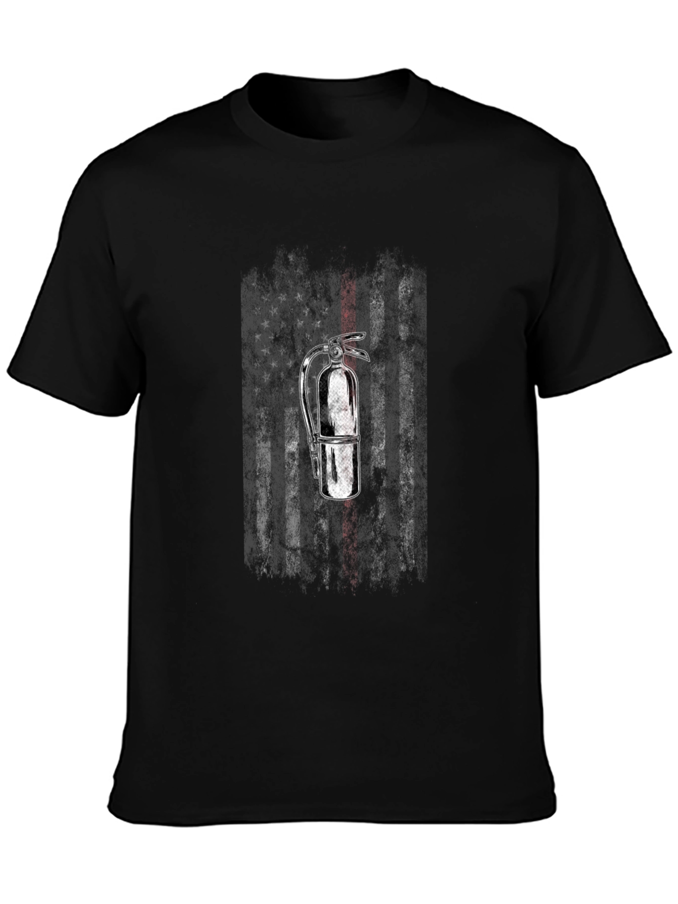 Firefighter American Flag T-Shirt