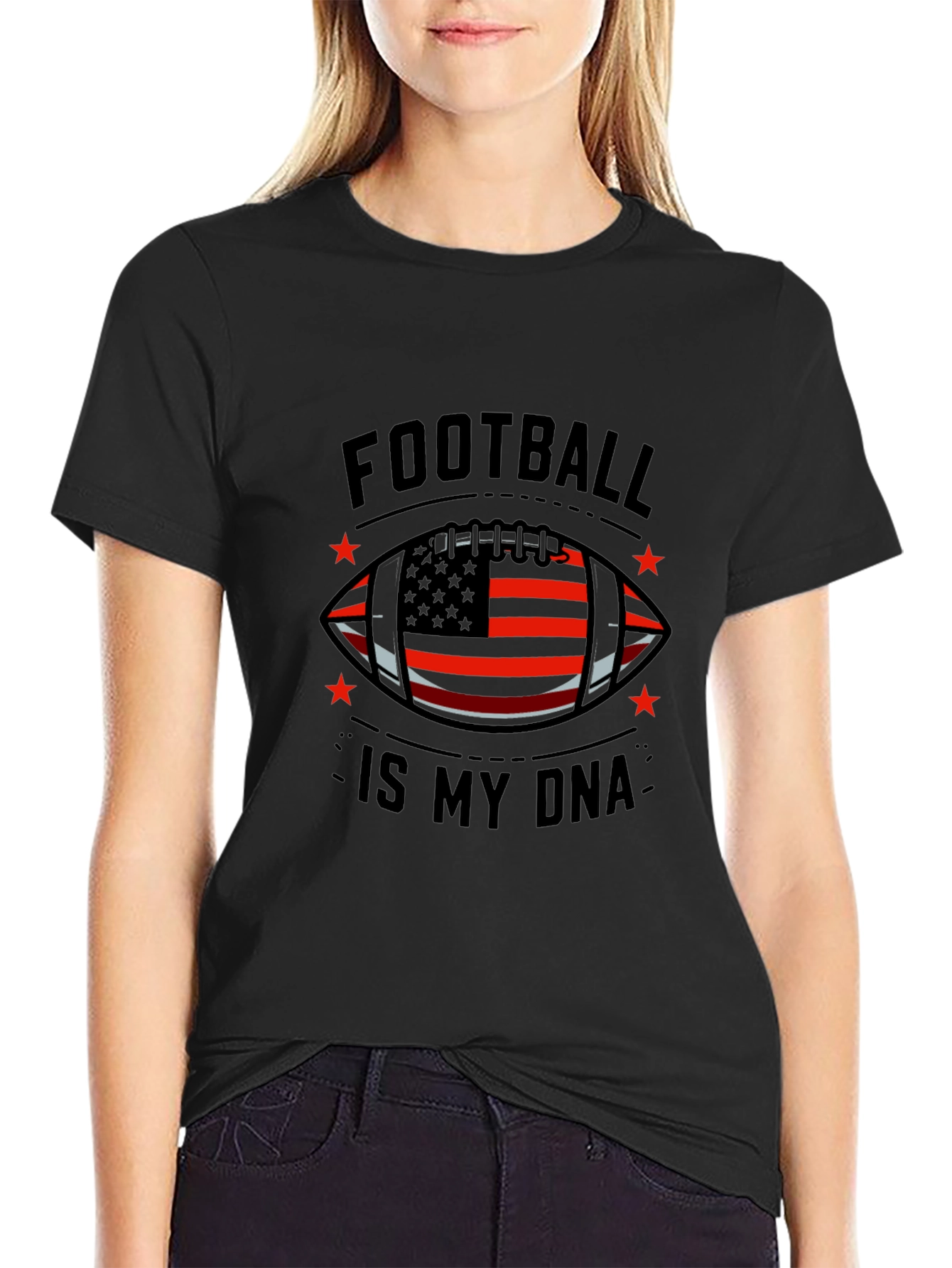 Football Is My DNA Graphic Tee