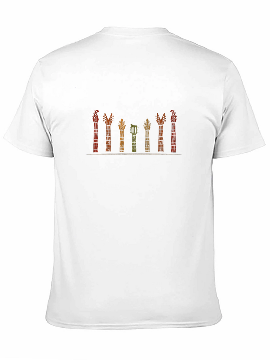 Guitar Headstocks Graphic Tee - Black
