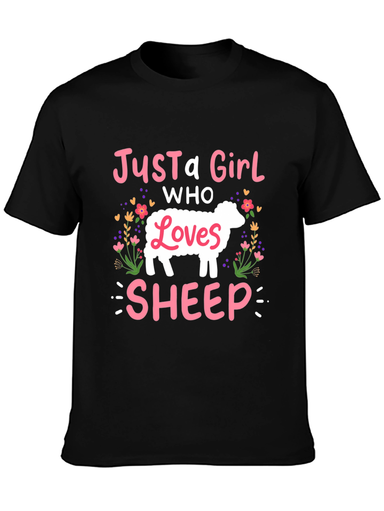 Just A Girl Who Loves Sheep T-Shirt