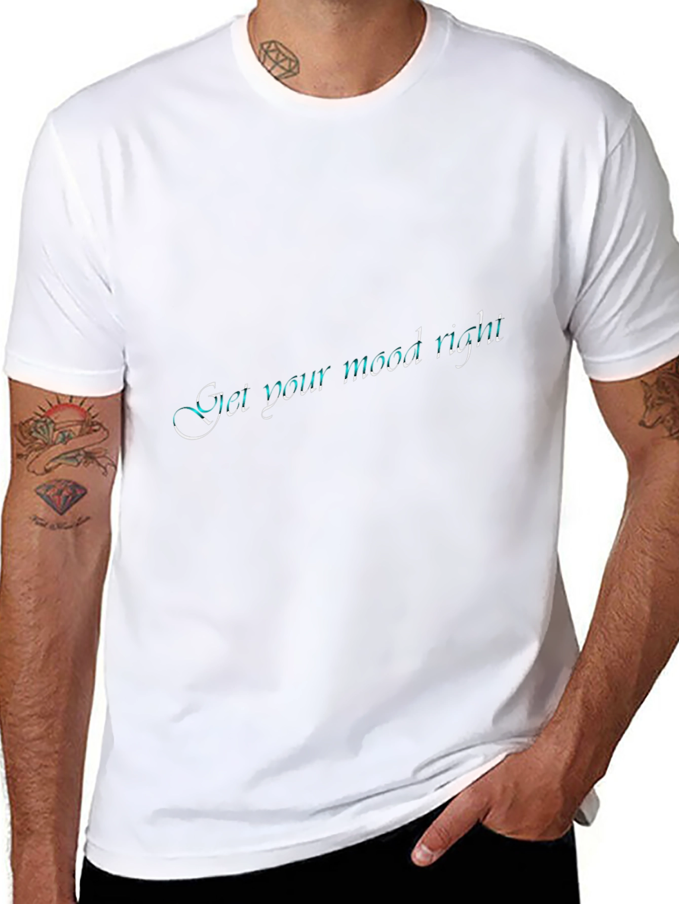 Get Your Mood Right Black T-Shirt