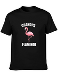 Grandpa Flamingo T-Shirt - Novelty Graphic Tee