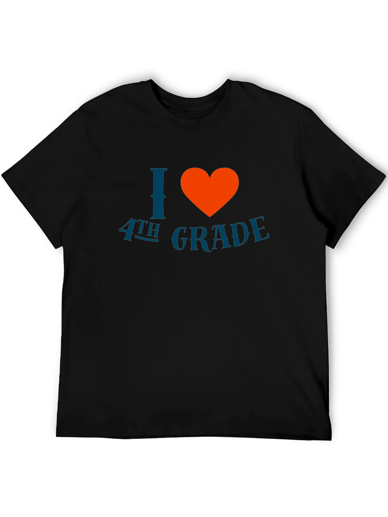 I Love 4th Grade T-Shirt - Black