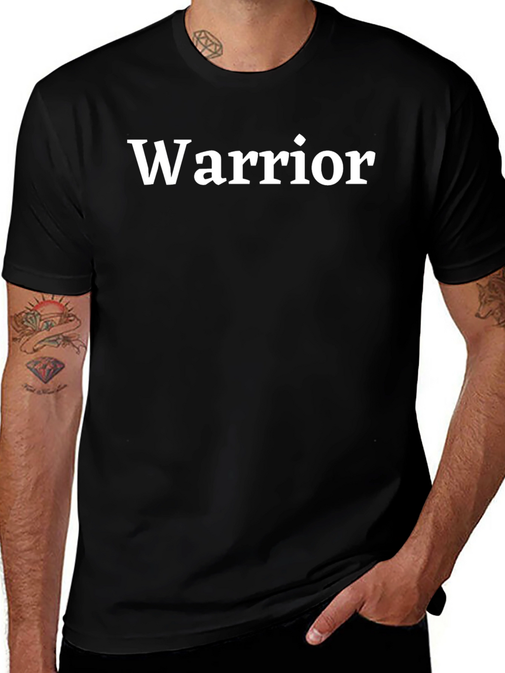 Warrior Black T-Shirt - Classic Style