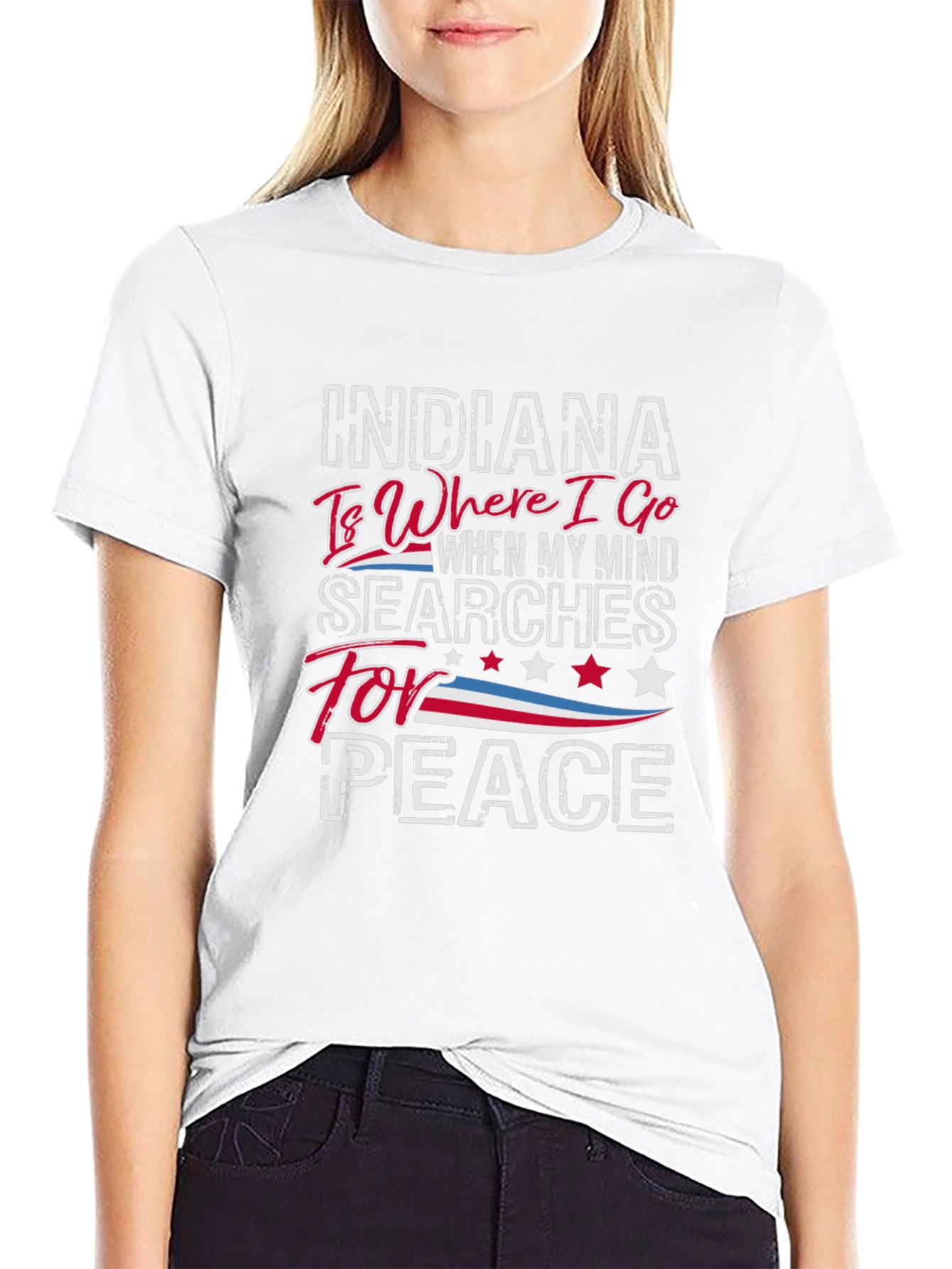 Indiana Peace Graphic T-Shirt