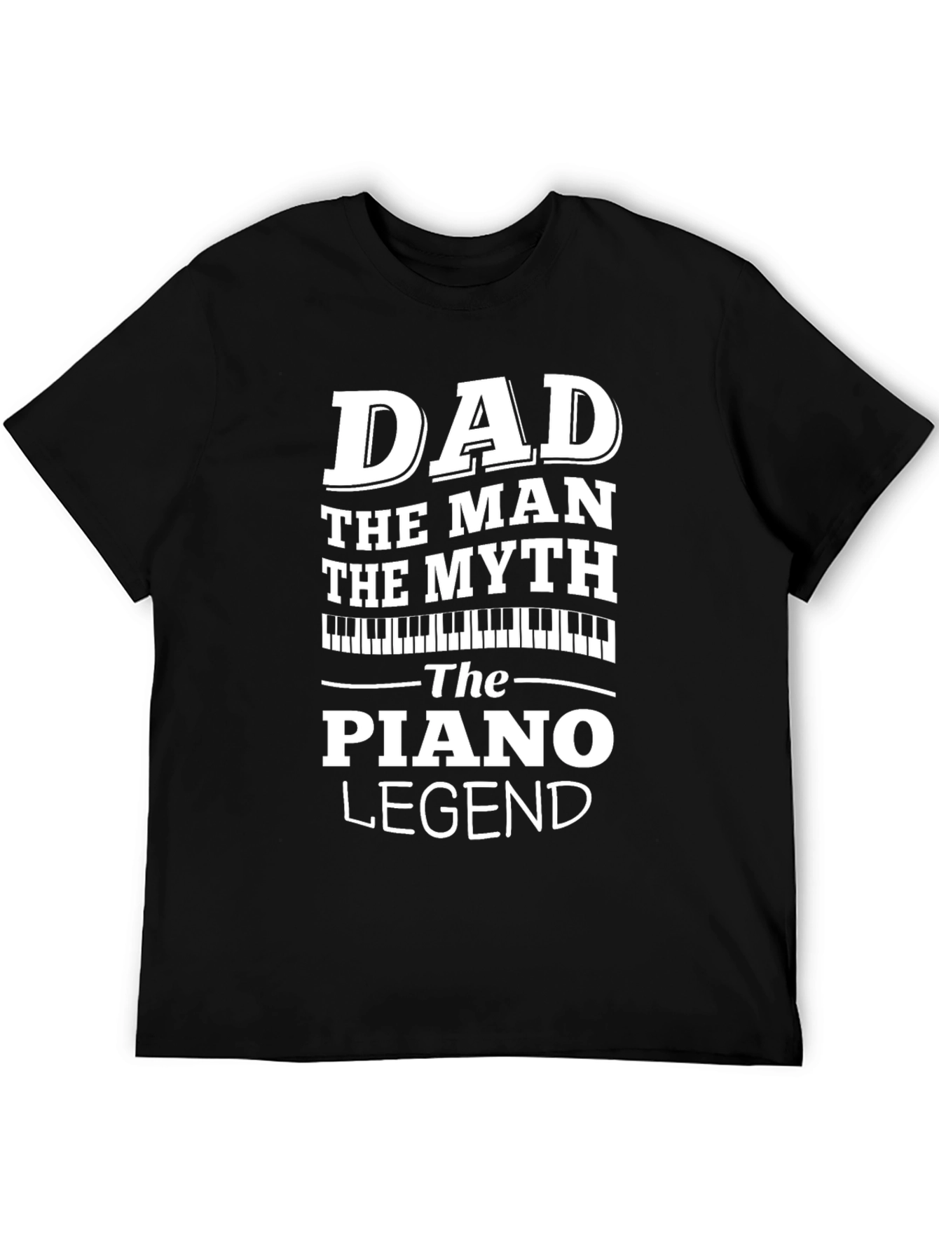 Dad Piano Legend Graphic T-Shirt