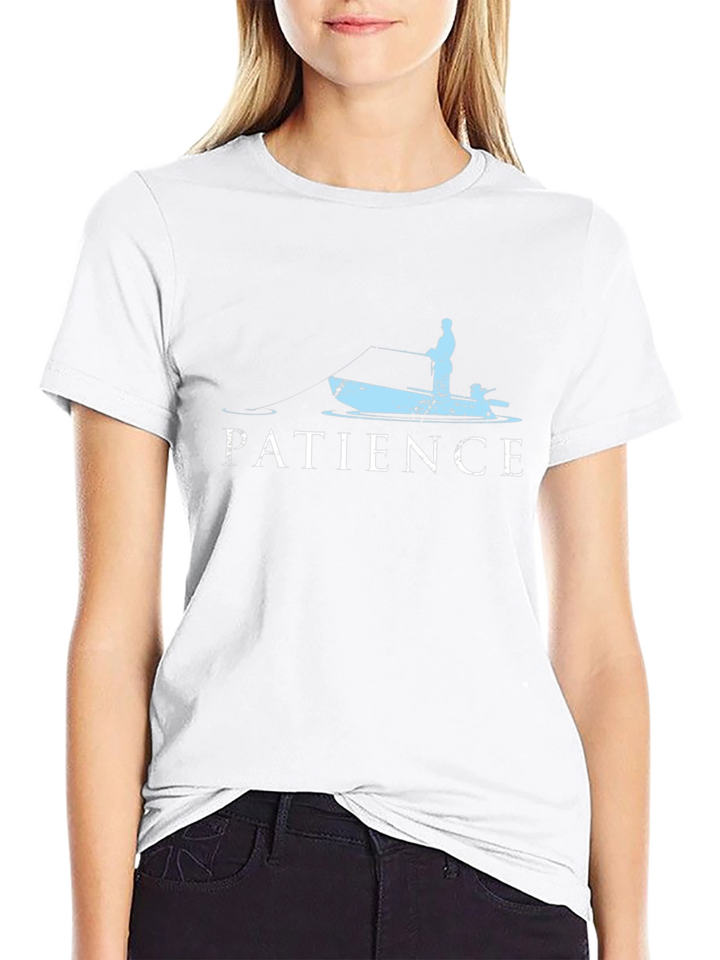 Patience Fishing T-Shirt - Angler Design
