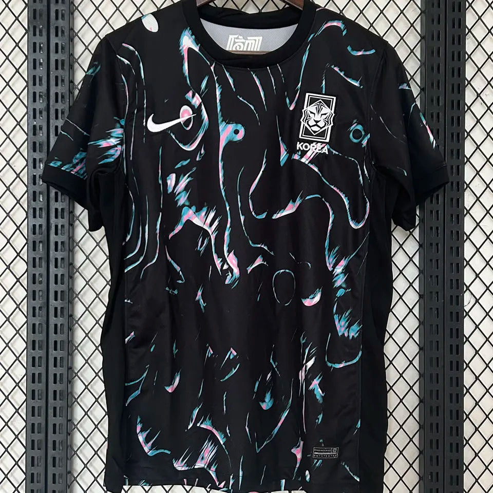 2024/25 South Korea Away Black Fans Soccer Jersey Front