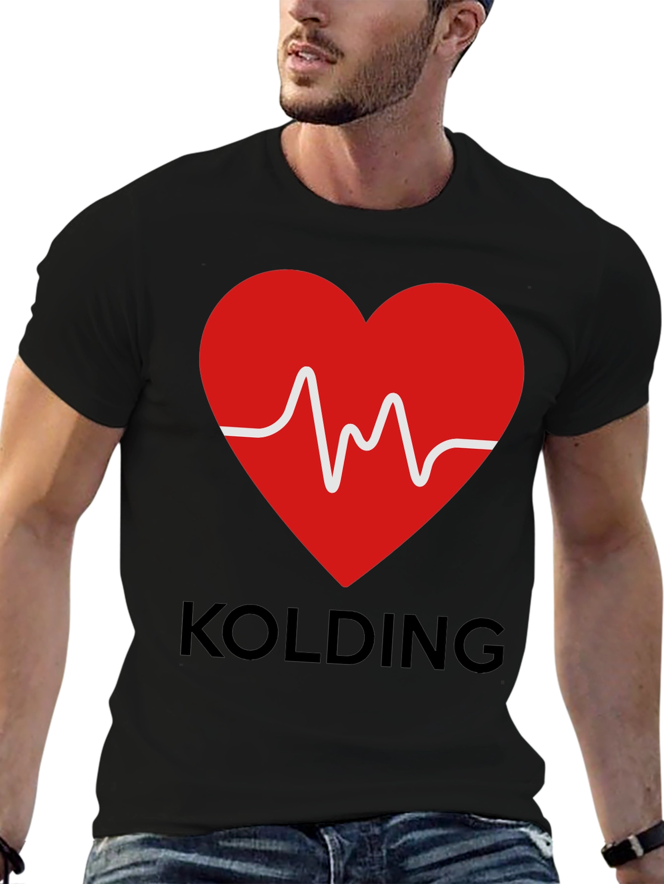 KOLDING Heartbeat Graphic T-Shirt - Stylish & Comfortable