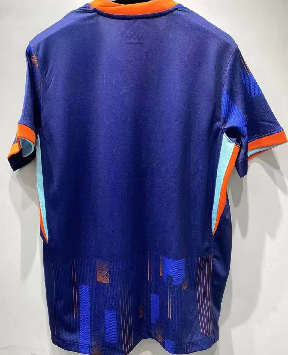 VIRGIL #4 NL Away Blue Fans Soccer Jersey 2024/25 ★★ Detail 1