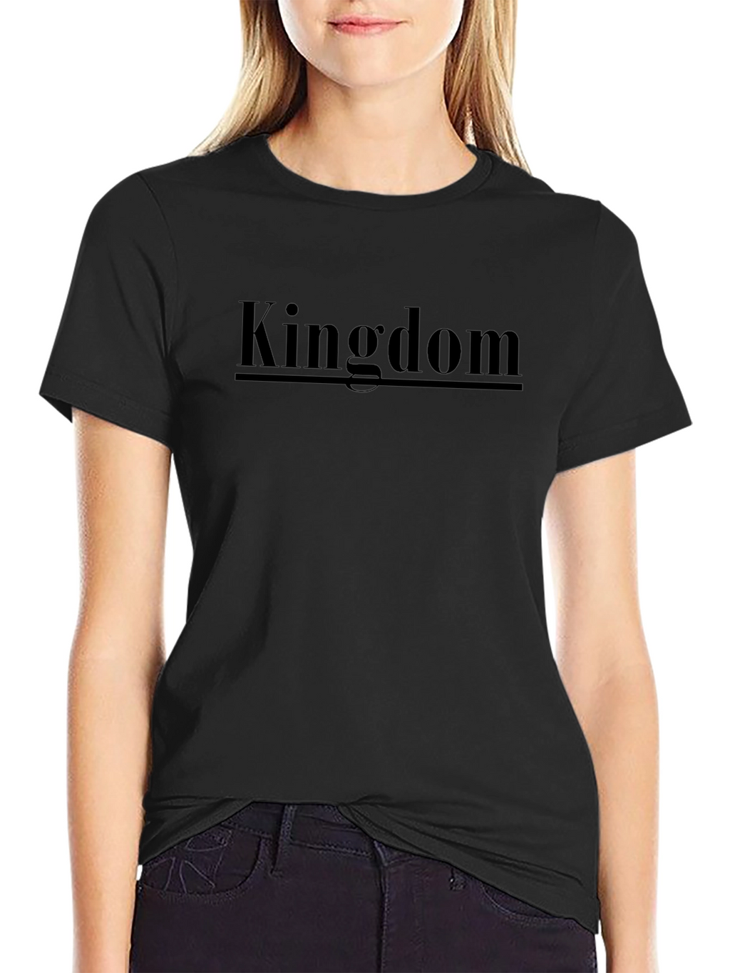Kingdom Tee - Black Graphic T-Shirt