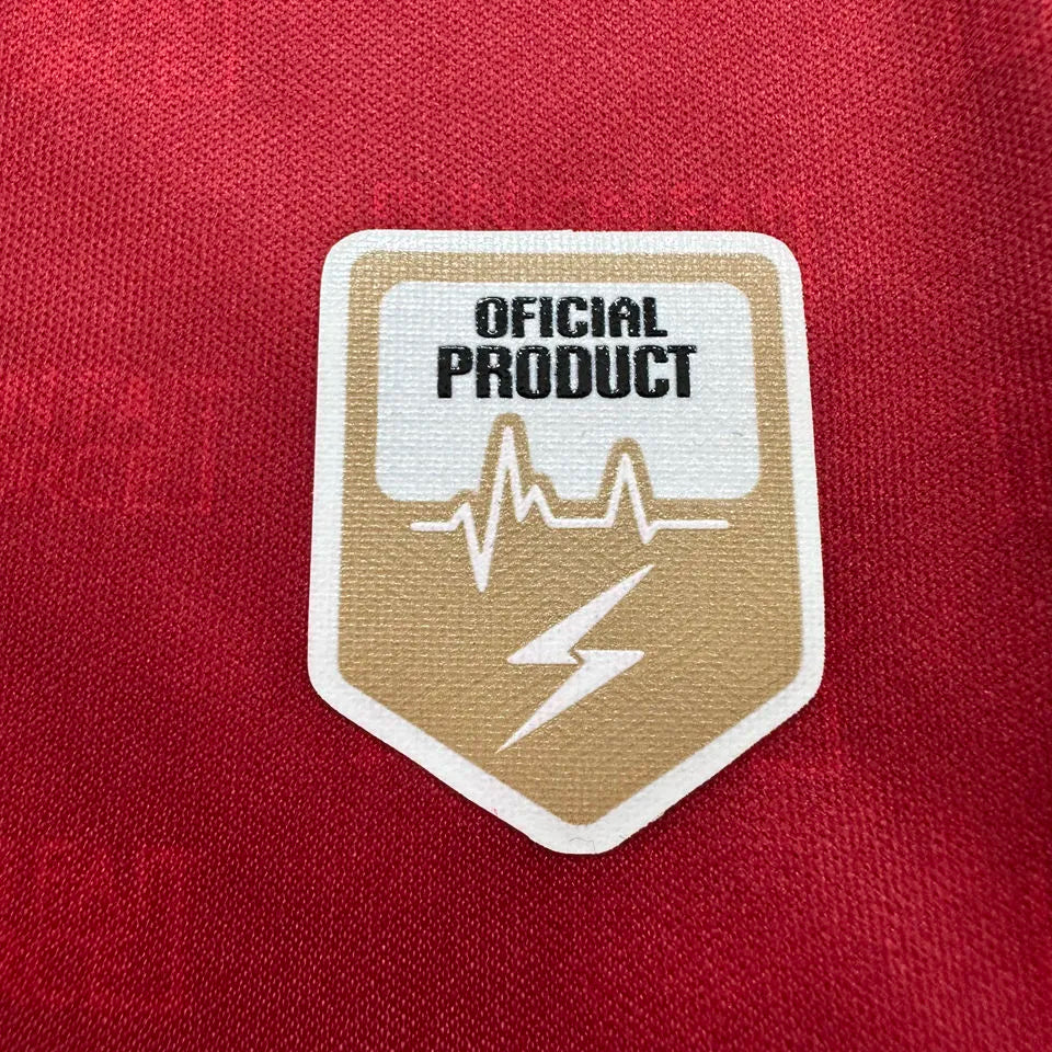 2026/27 Haiti Third Red Fans Soccer Jersey 海地 (Have Right Patch 有右臂章 白底黑字） Detail 4