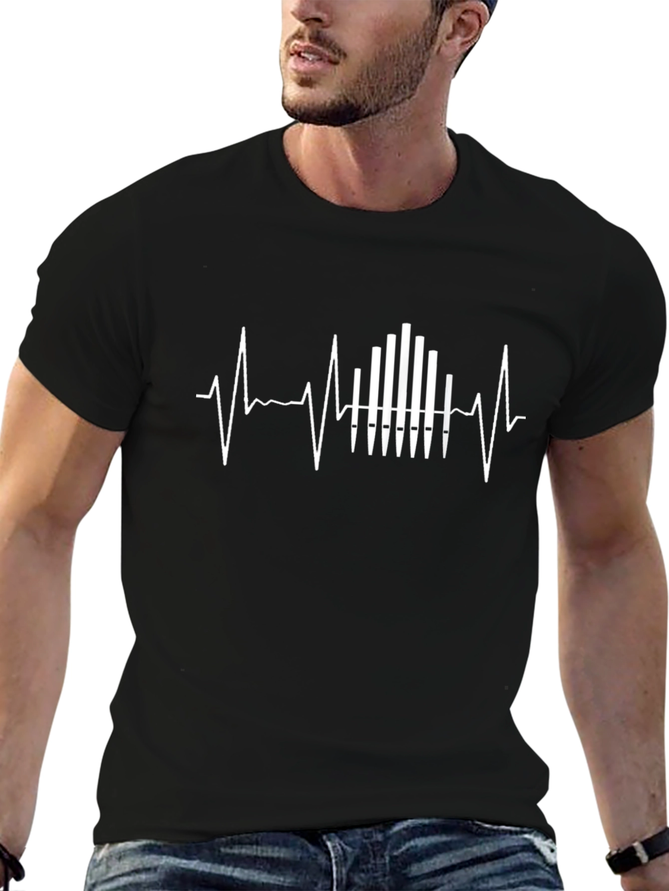Heartbeat Equalizer Graphic T-Shirt