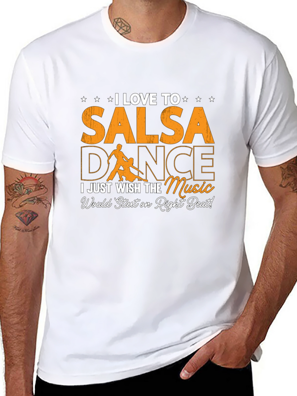 I Love Salsa Dance T-Shirt - Right Beat Music