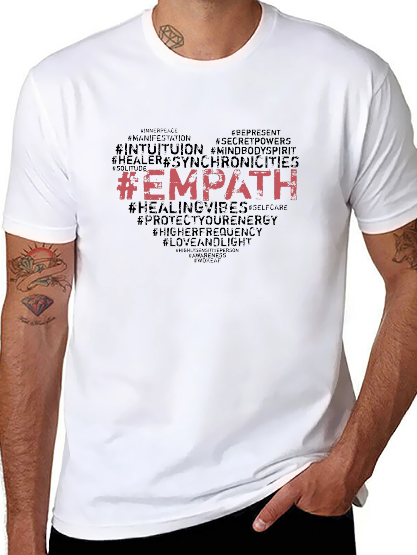 Empath Hashtag Graphic Tee - Black