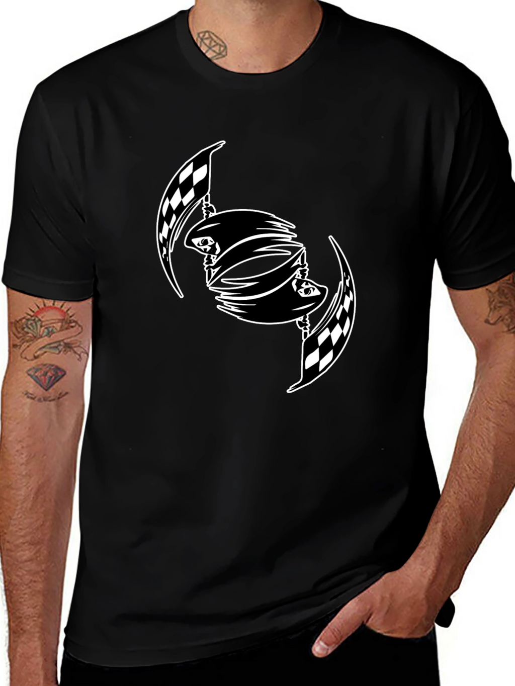 Checkered Flag T-Shirt: Graphic Tee for Race Fans