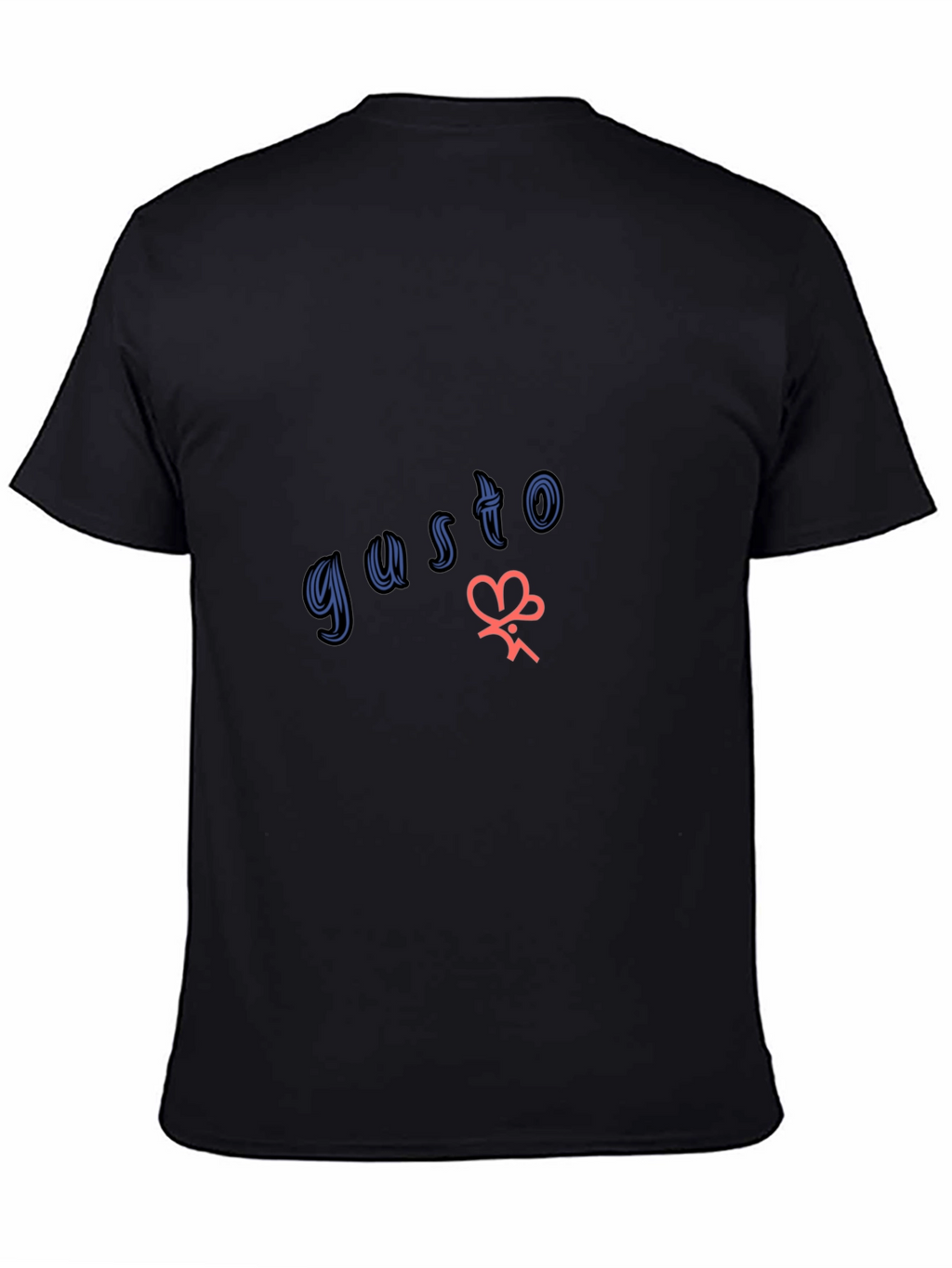 Gusto Graphic Tee - Stylish Black Cotton T-Shirt