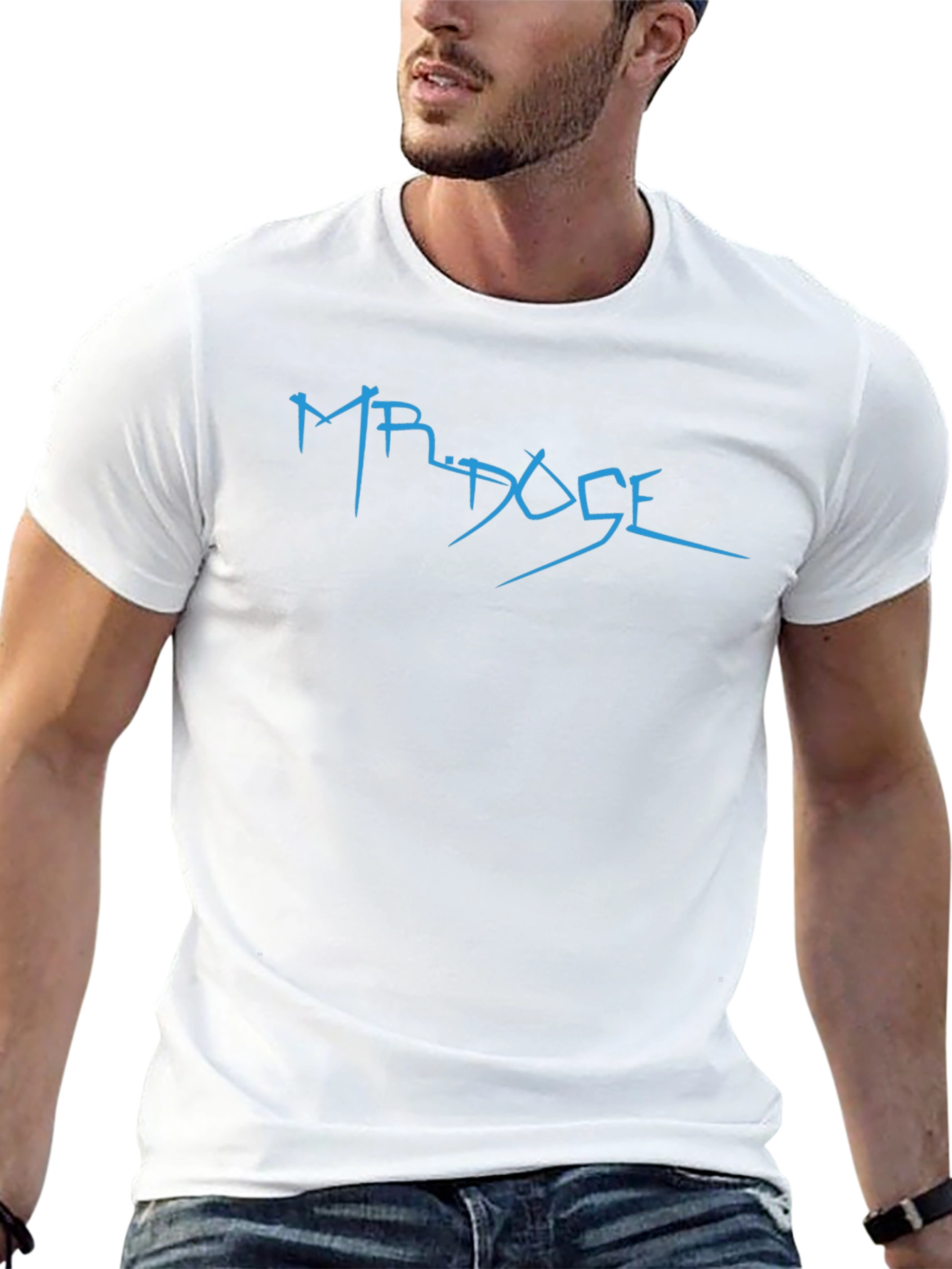 MR. DOSE Graphic Black T-Shirt - Stylish Casual Wear