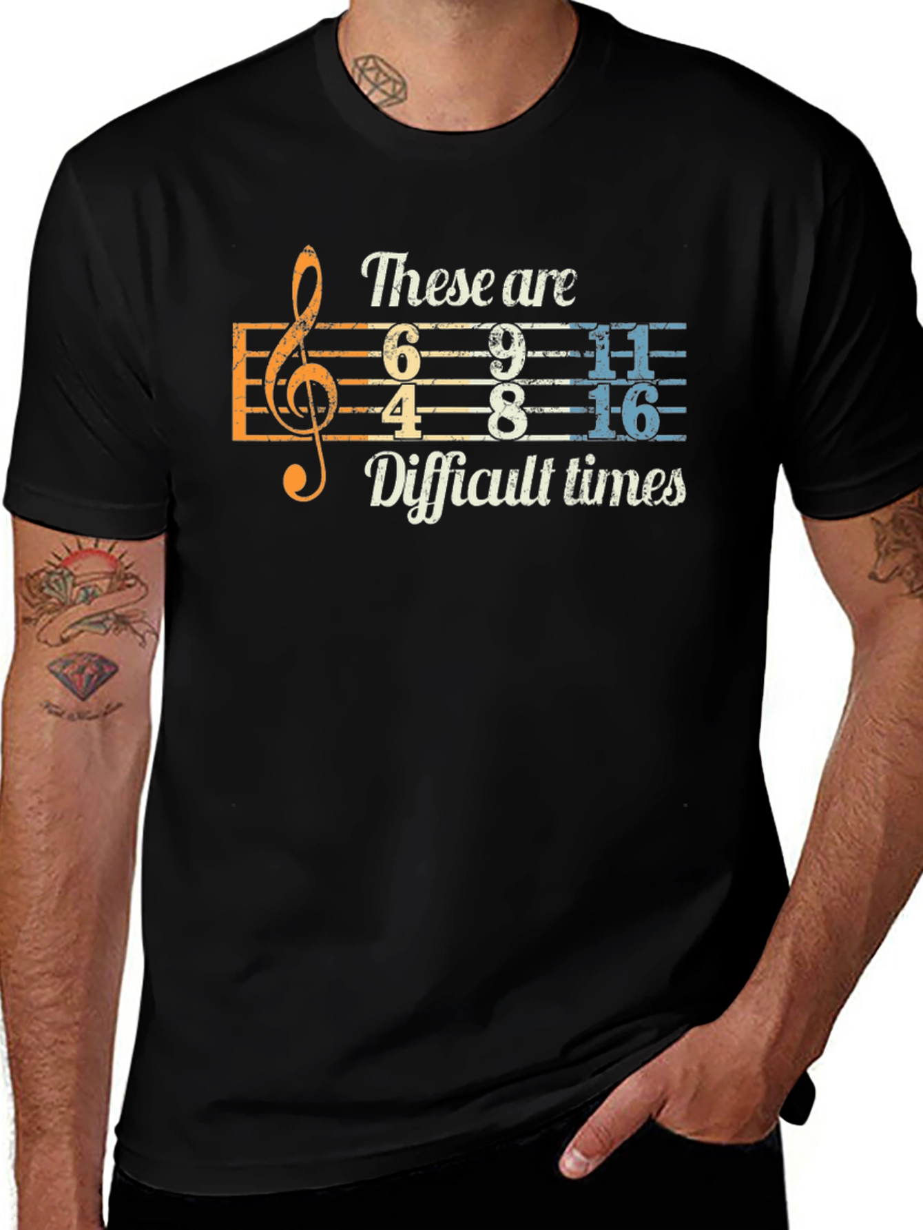 Difficult Times Music Humor T-Shirt