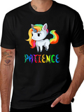 Patience Unicorn Graphic T-Shirt