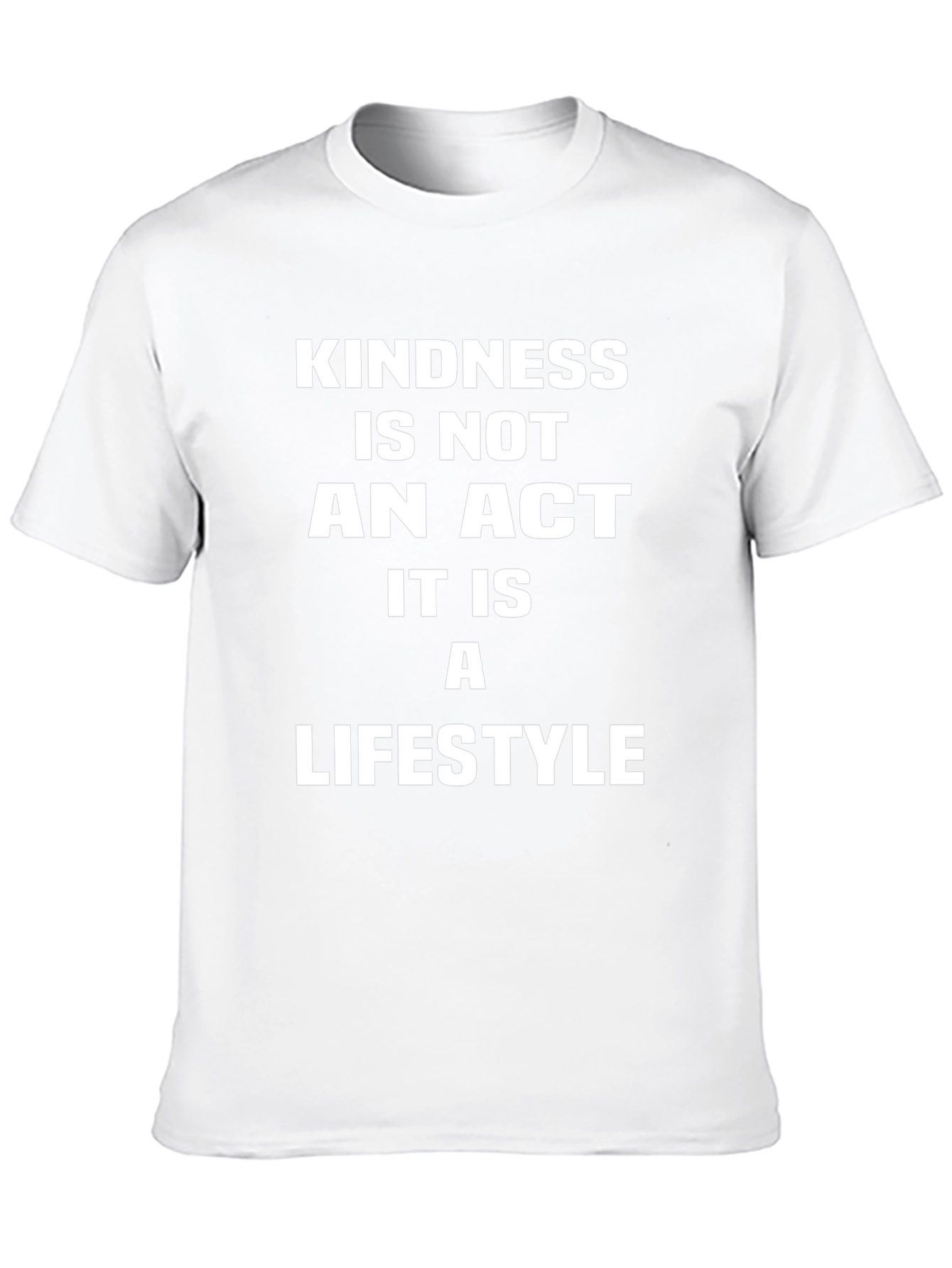 Kindness Lifestyle T-Shirt - Black Crew Neck