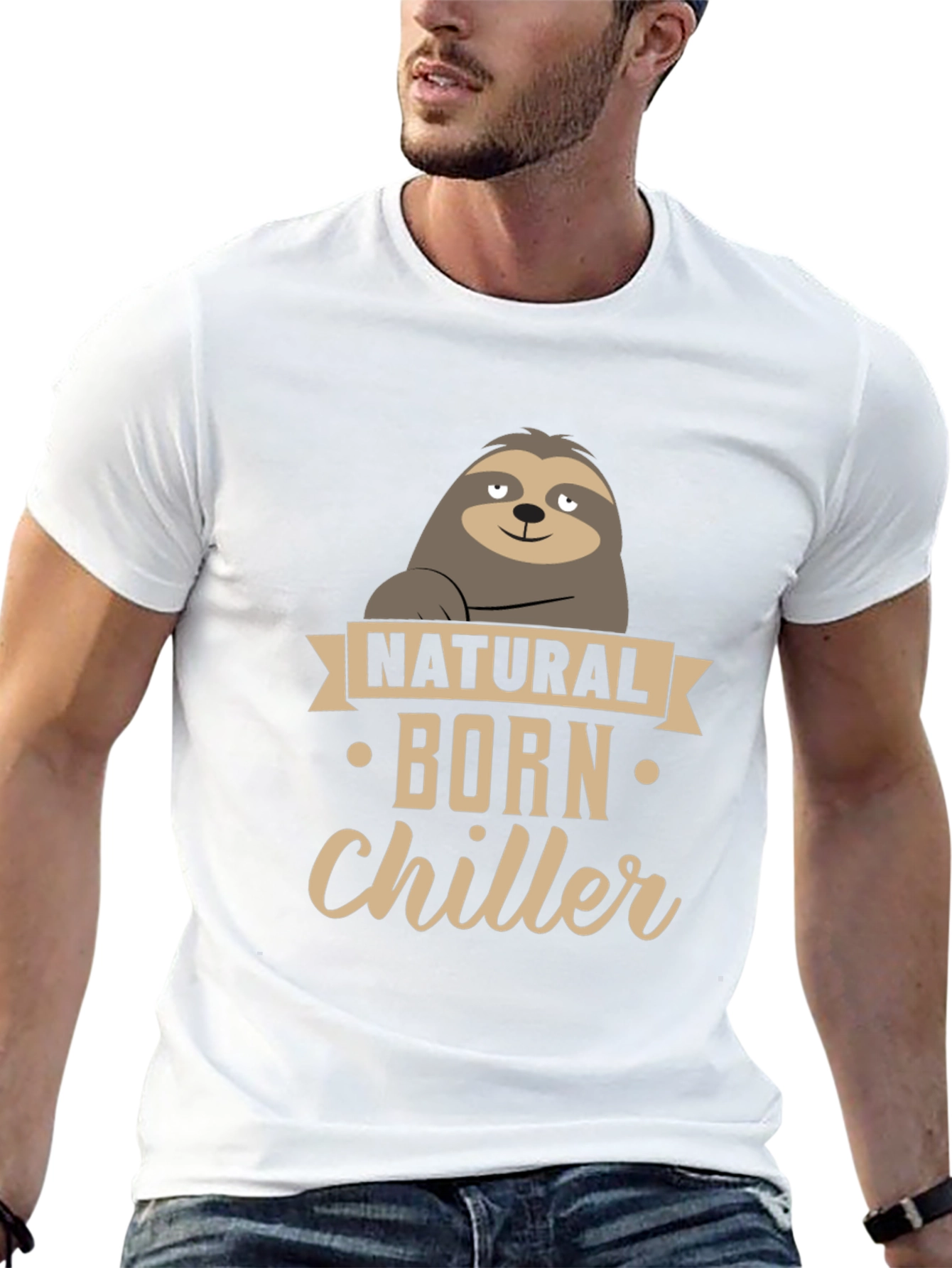 Natural Born Chiller Sloth Graphic Tee