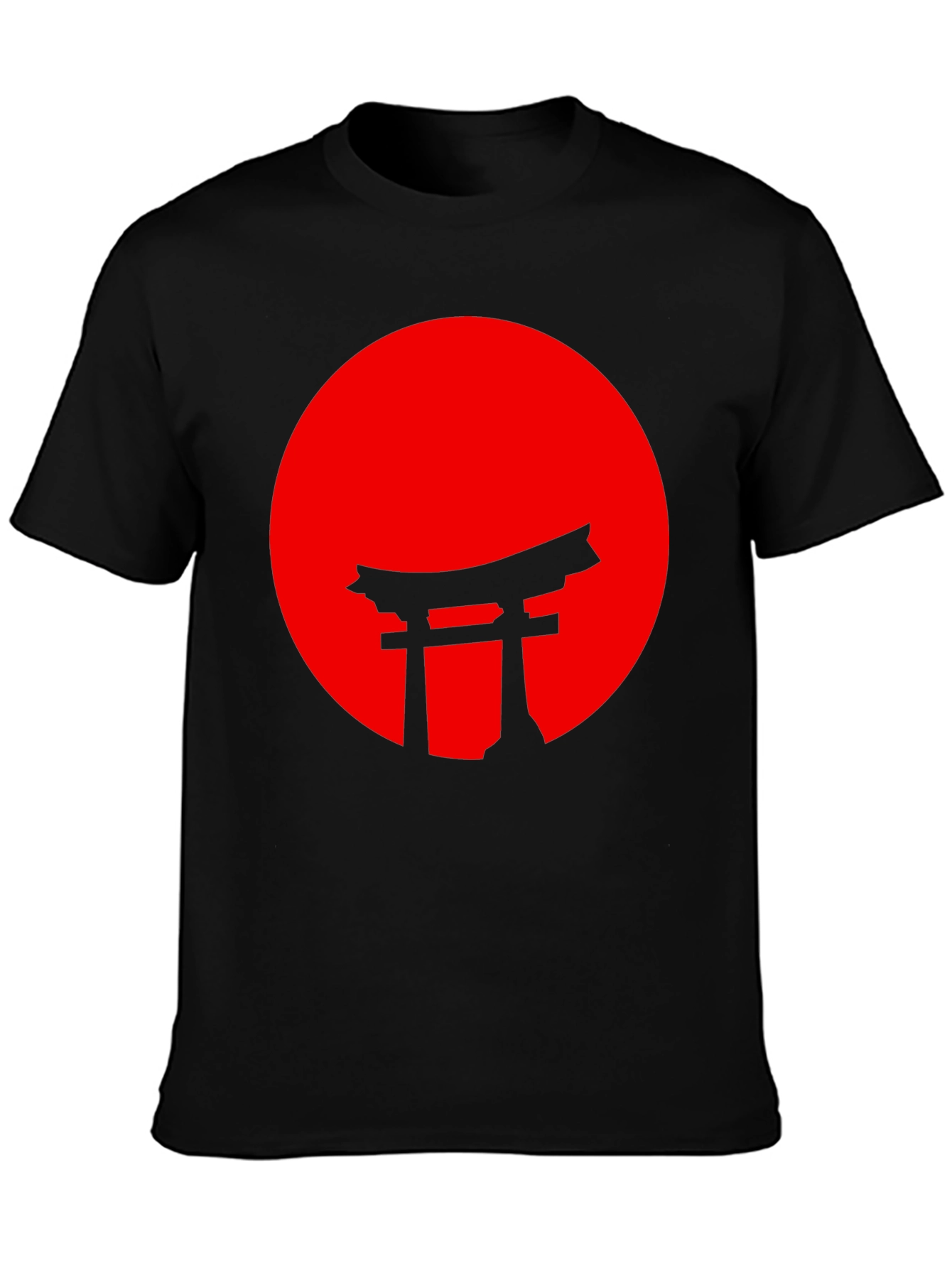 Japanese Torii Gate Red Sun Graphic Tee