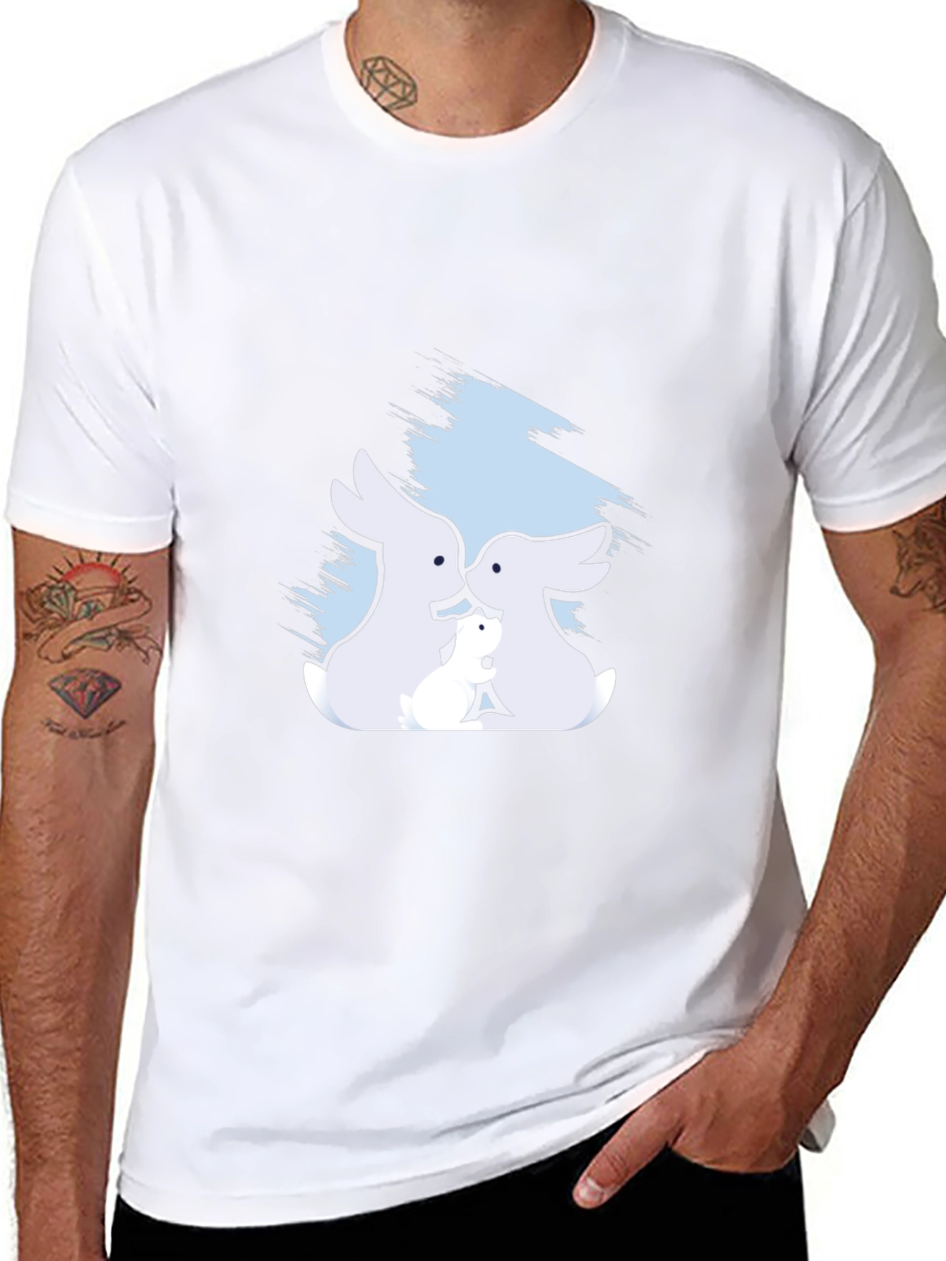 Bunny Family T-Shirt - Soft Cotton Tee