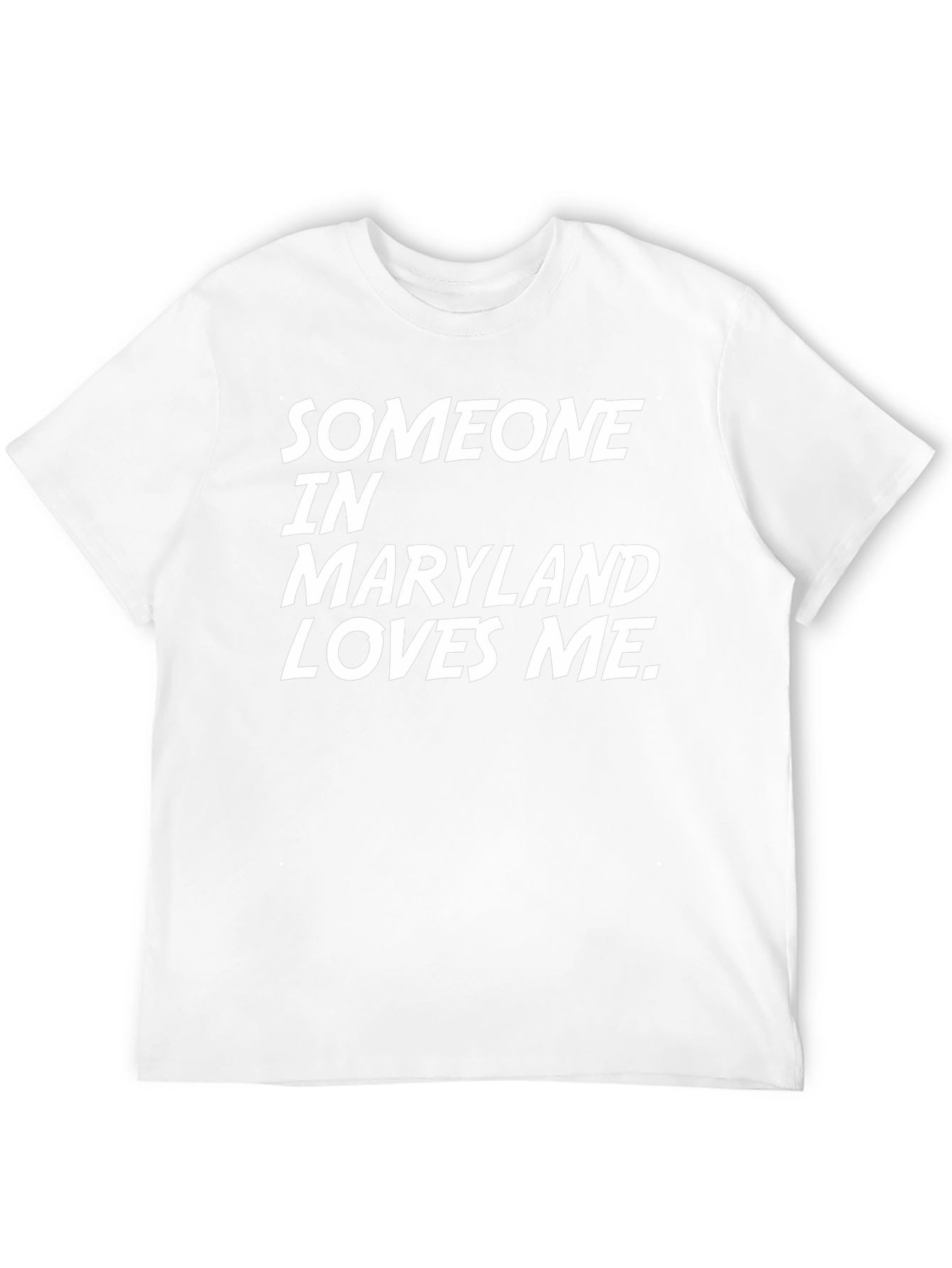 Someone In Maryland Loves Me Black Graphic Tee