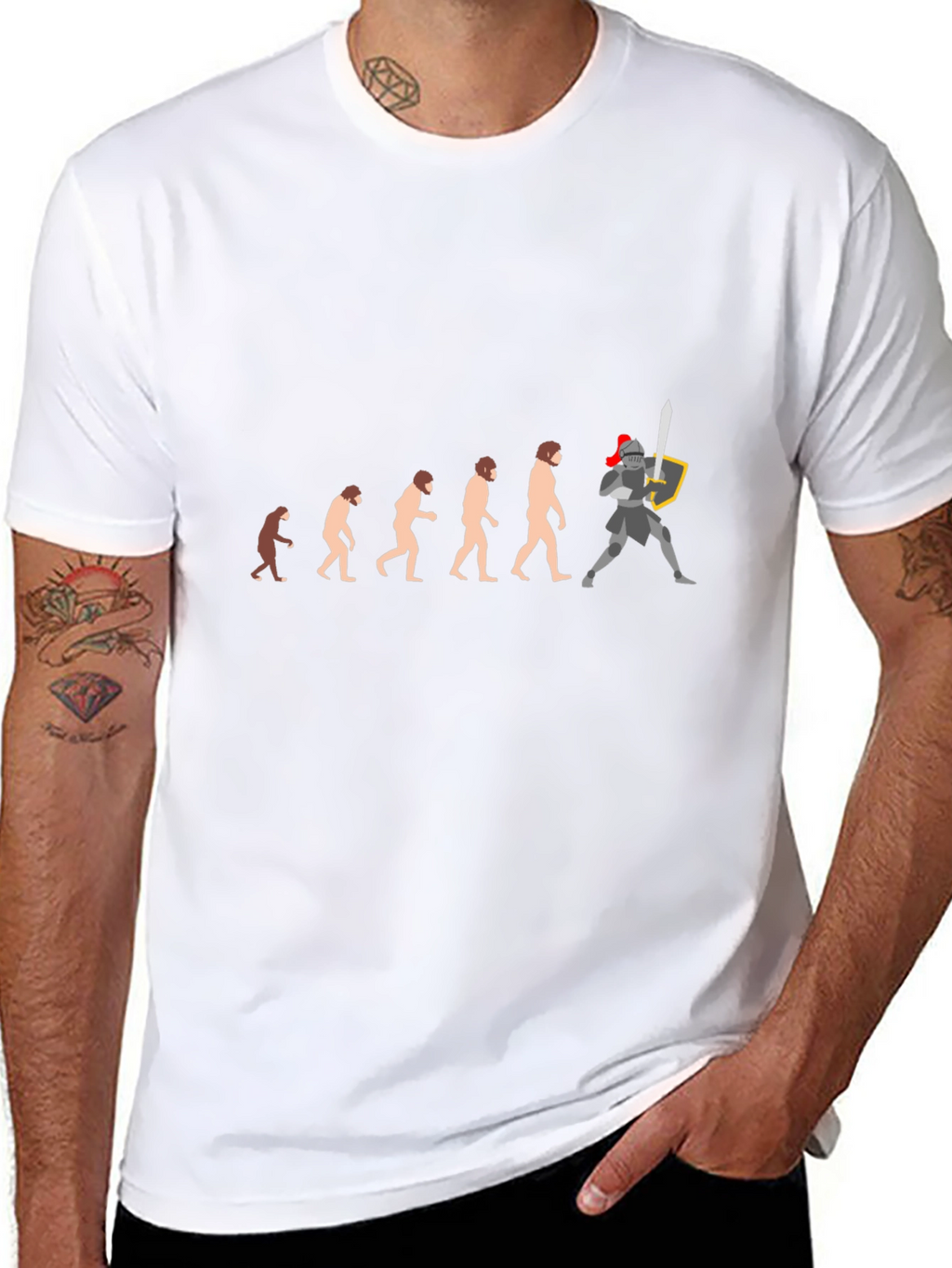 Evolution to Knight Black T-Shirt