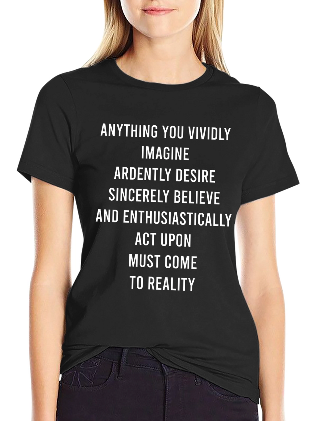 Motivational Quote T-Shirt: Vividly Imagine Your Reality