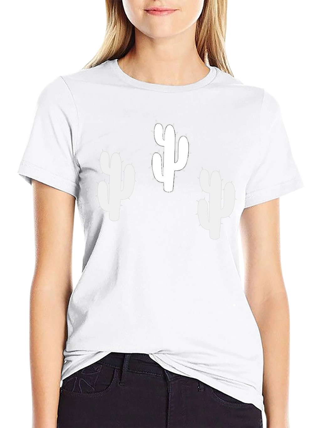 Cactus T-Shirt - Black Cotton Tee