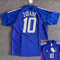 ZIDANE #10 France Home Blue Retro Soccer Jersey 2002 ★★ Front