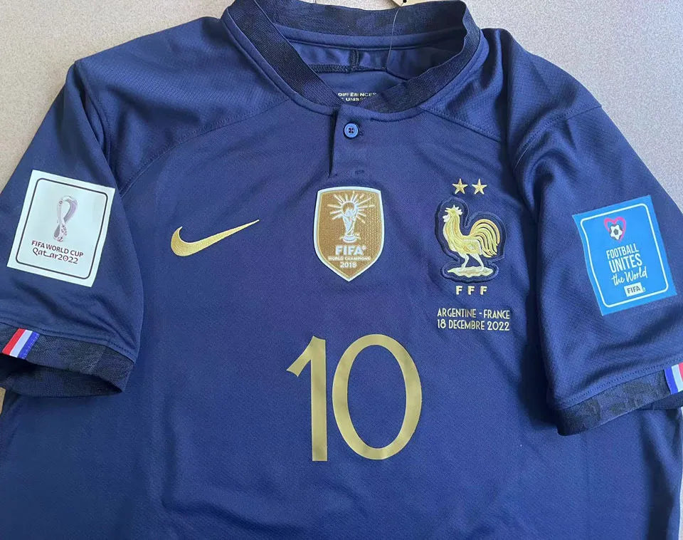DEMBELE #11 France 1:1 Quality Home Fans Jersey 2022/23 ★★ Detail 1