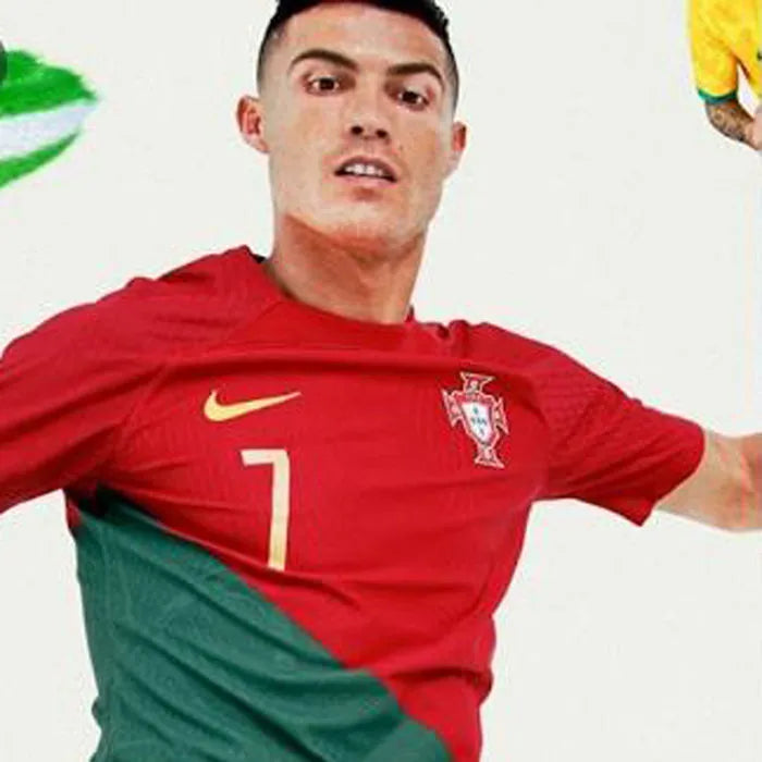 2022/23 Portugal 1:1 Quality Home Red Fans Soccer Jersey Detail 3