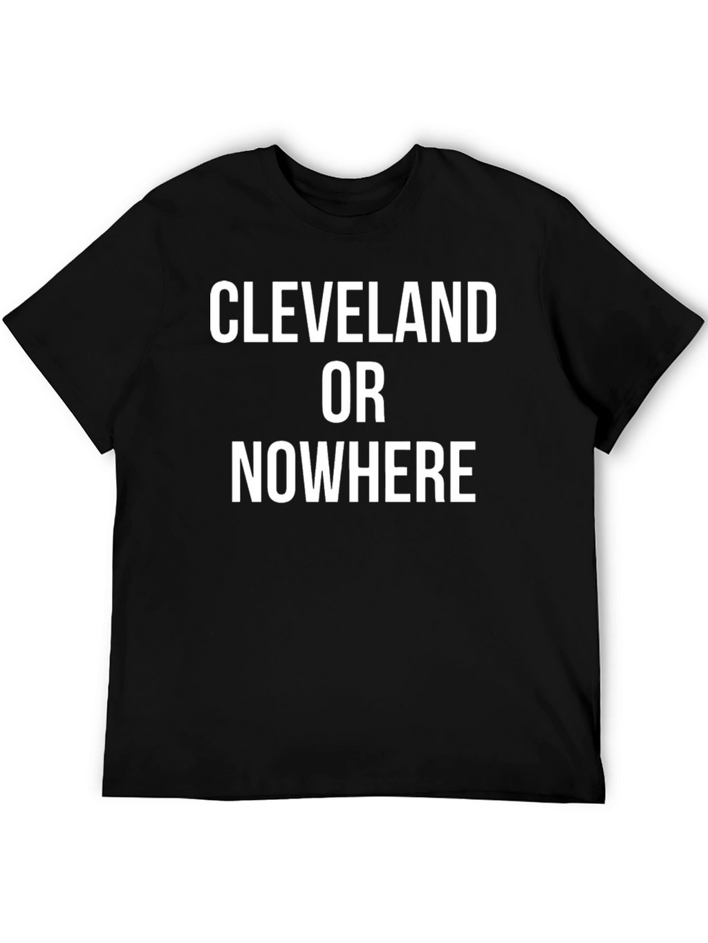 Cleveland Or Nowhere Graphic Tee - Black