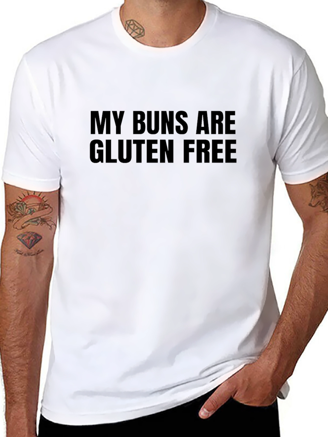 Gluten-Free Buns Novelty Graphic T-Shirt