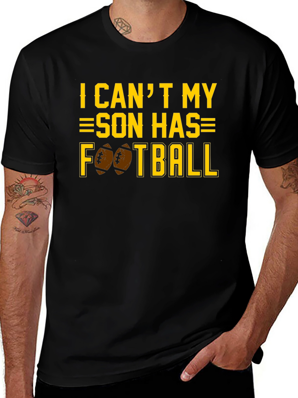 I Cant My Son Has Football T-Shirt