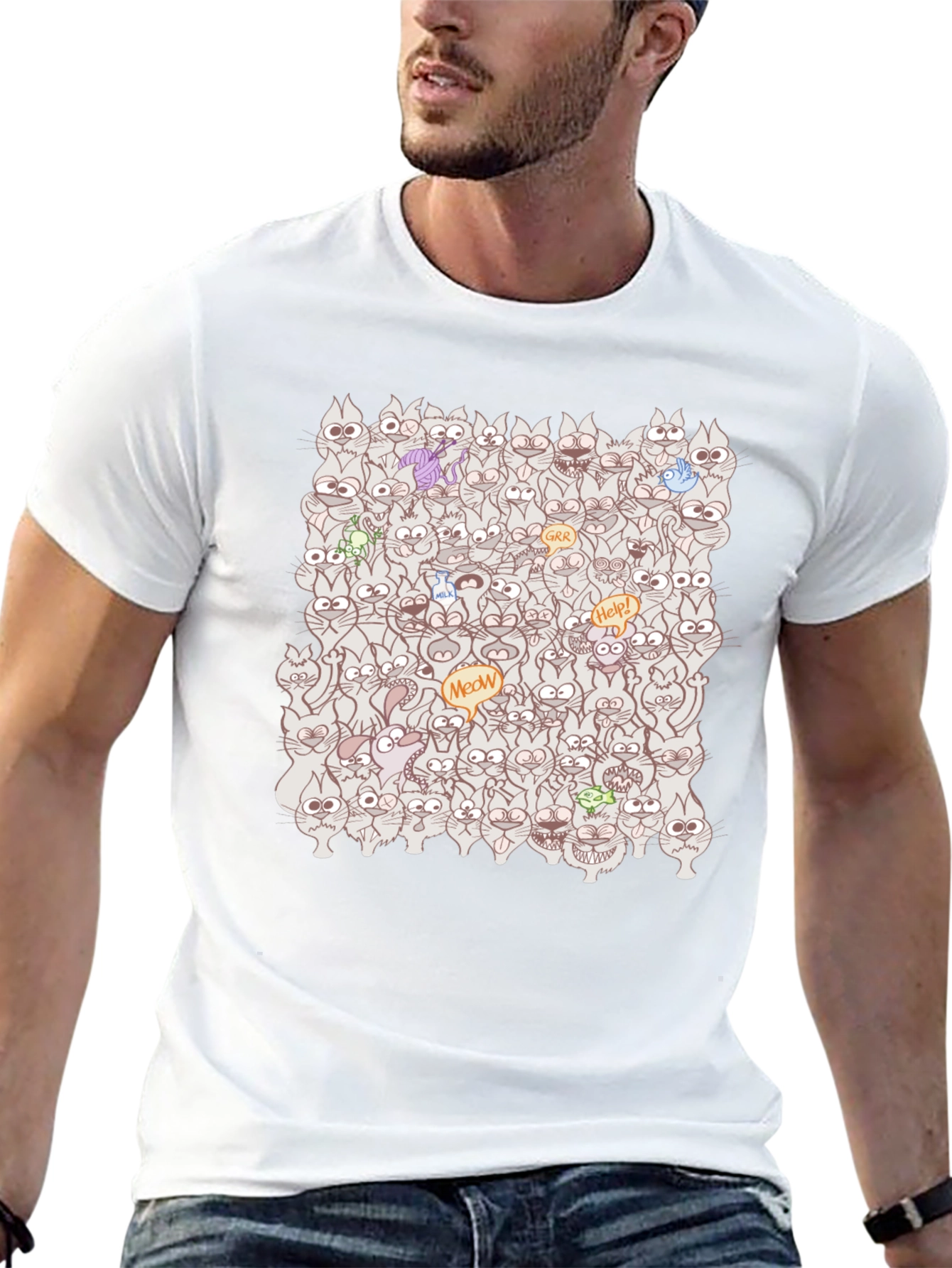 Crazy Cats T-Shirt: Meow Madness!